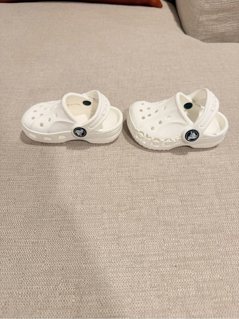 CROCS Kids White Classic Clog Sandals